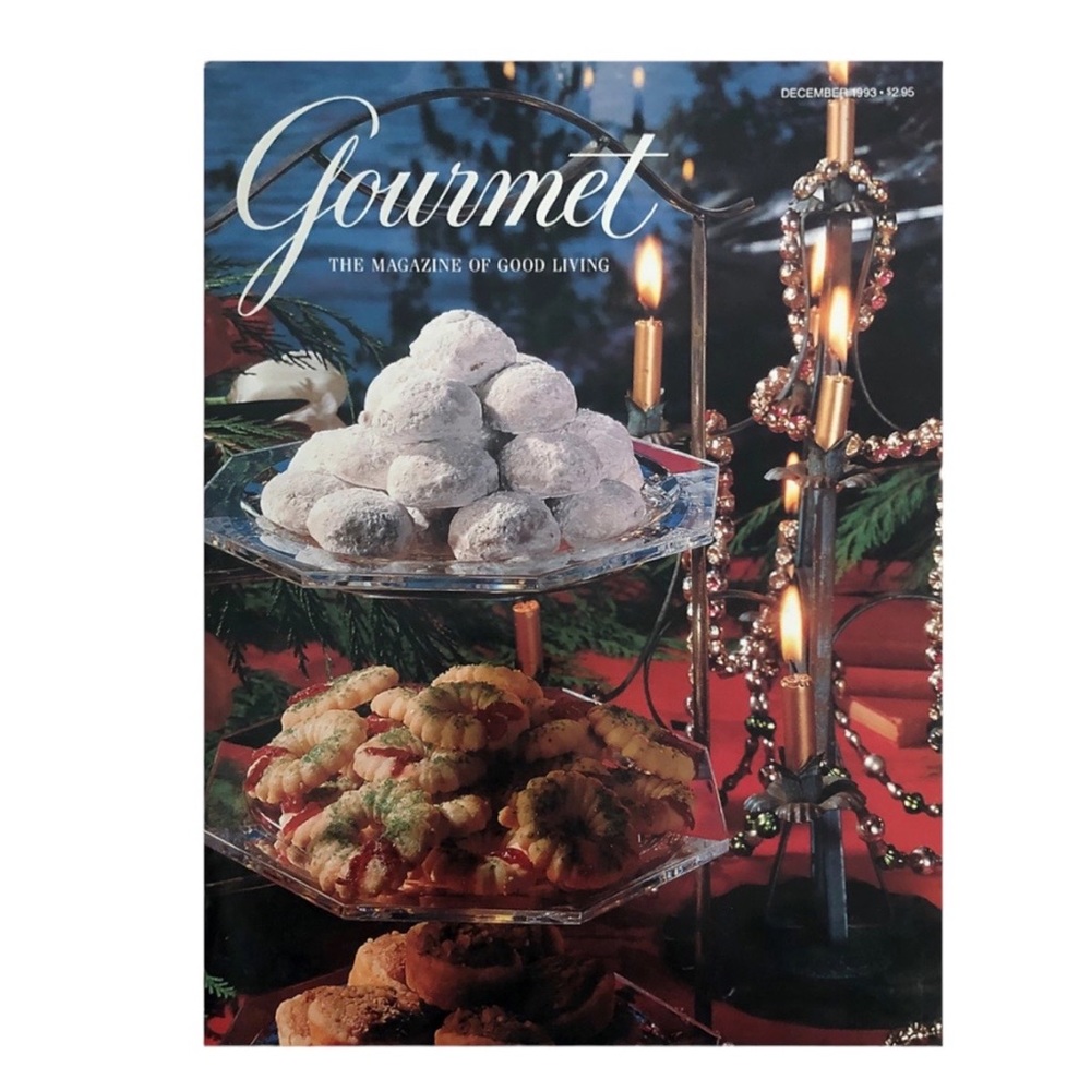 Vintage Gourmet Magazine “The Magazine Of Good Living” December 1993 Back Issue